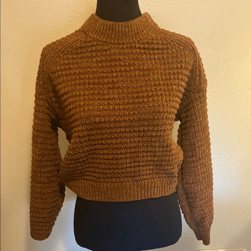 Cozy Brown Knit Sweater
